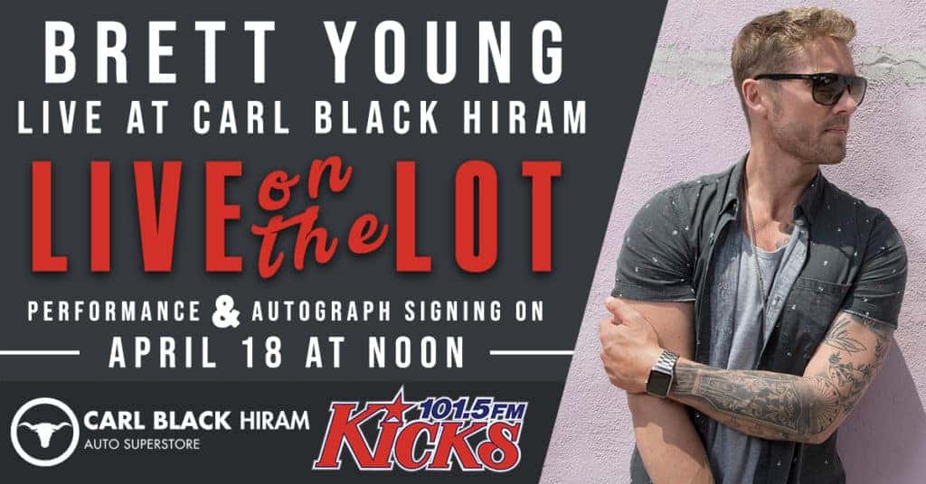 Brett Young Live on the Lot