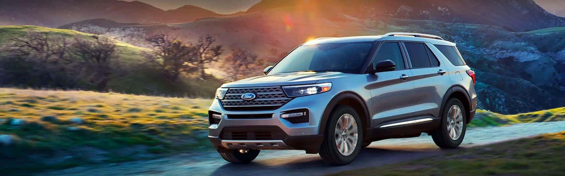 2021 Ford Explorer at Sunset
