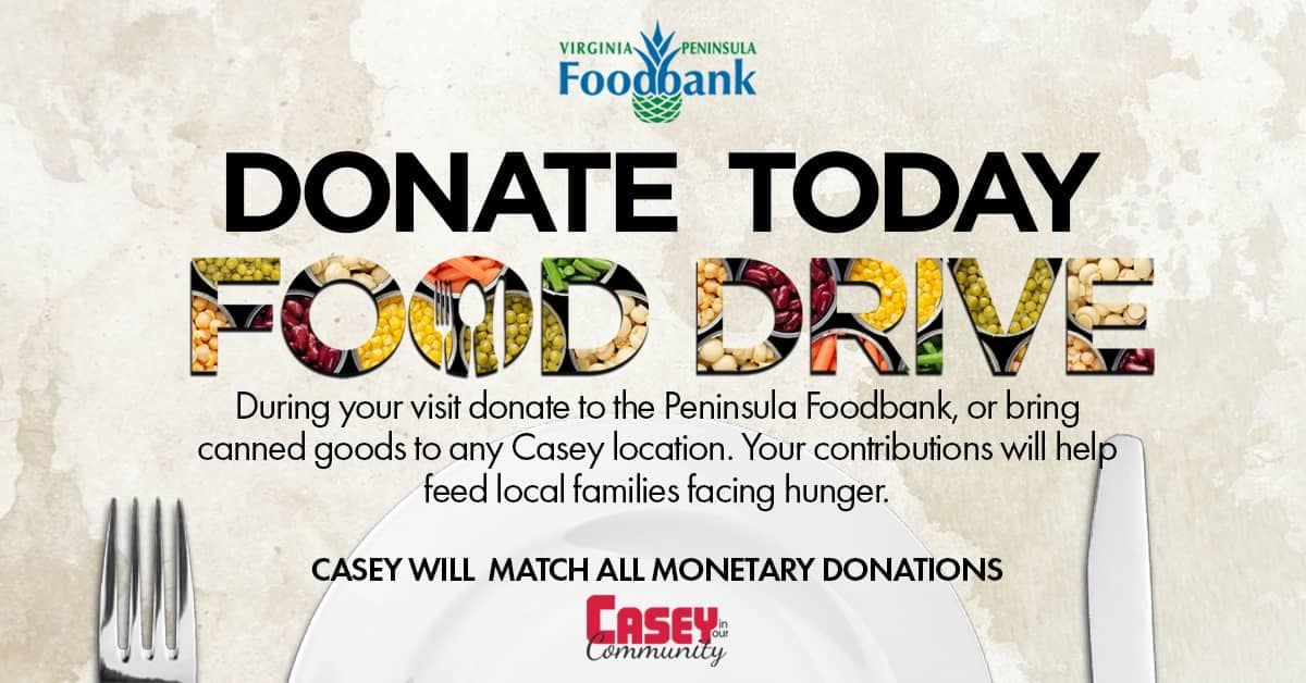 Donate Today - Food Drive banner