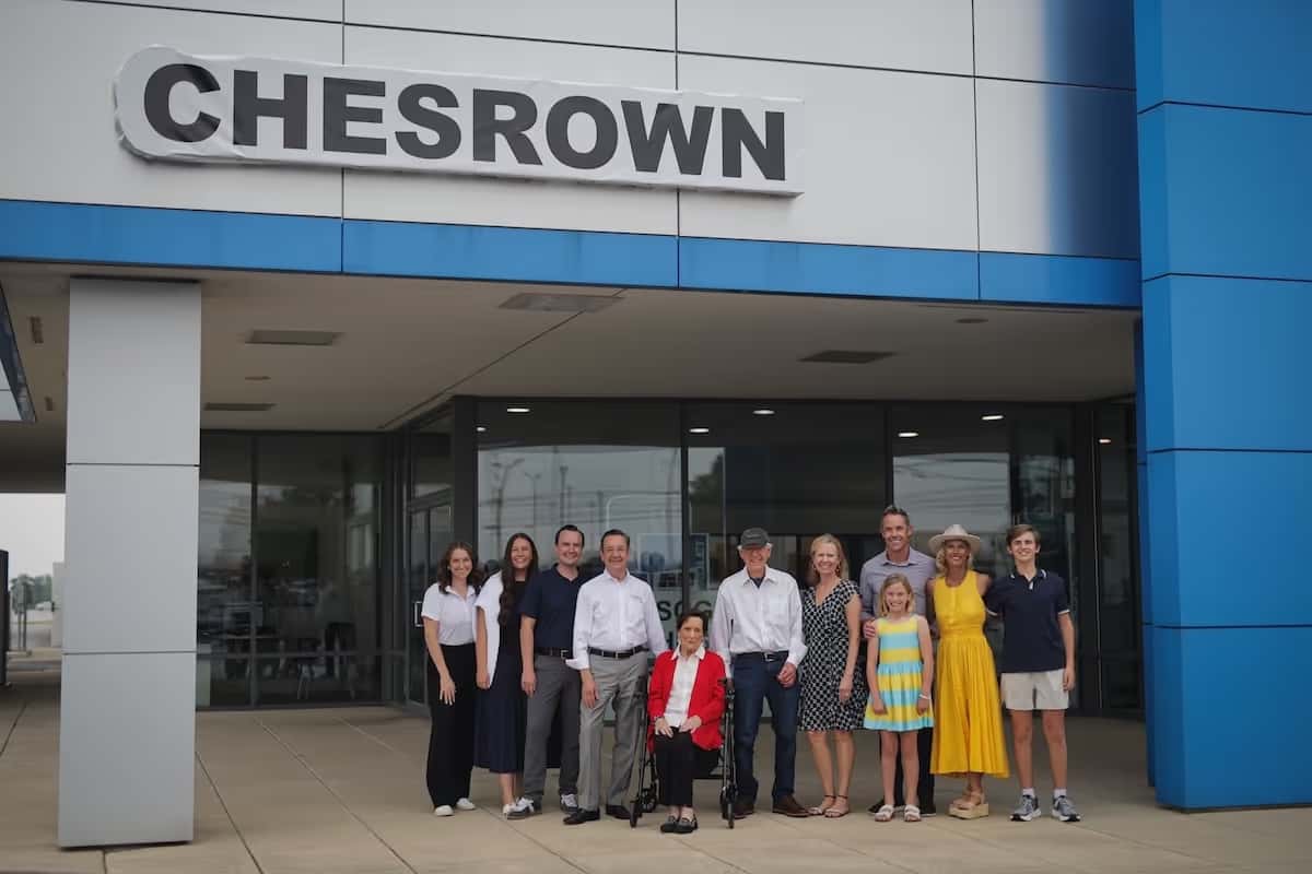 Chesrown Sidney team in front of dealership