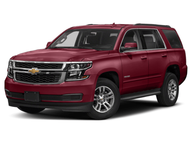 2020 Chevrolet Tahoe angled red