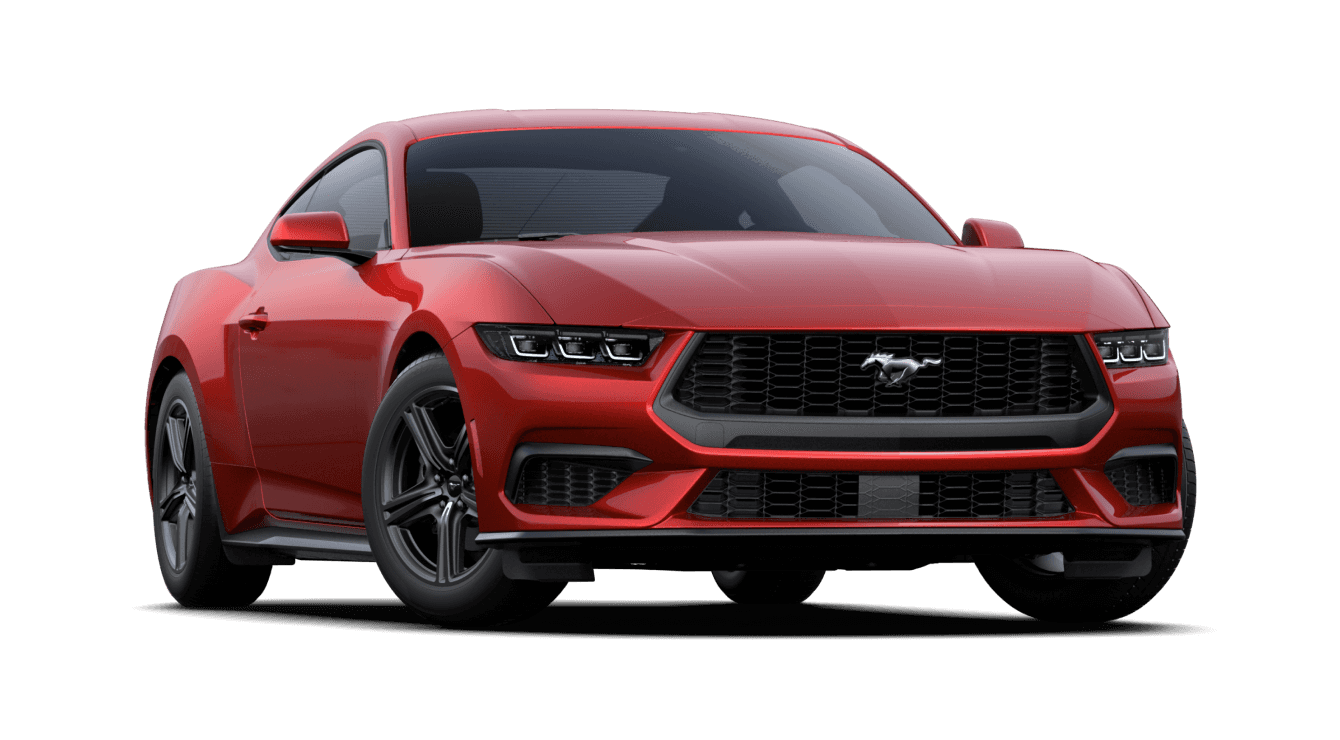 Rapid Red Metallic Ford Mustang