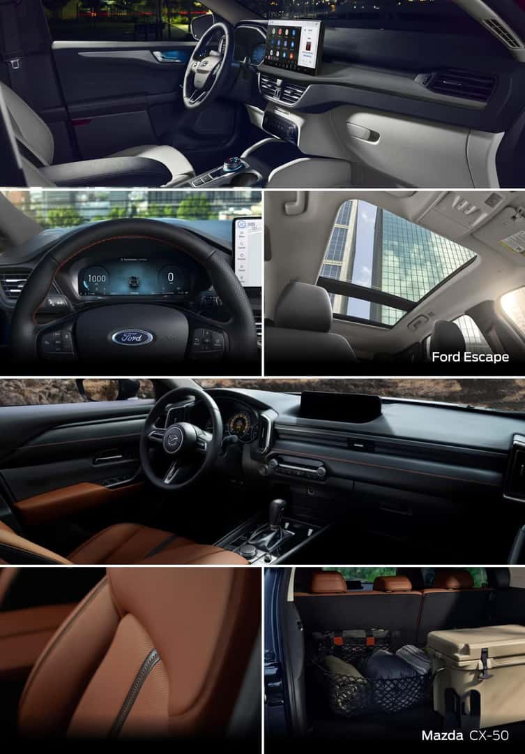 Ford Escape vs Mazda CX-50 Interior