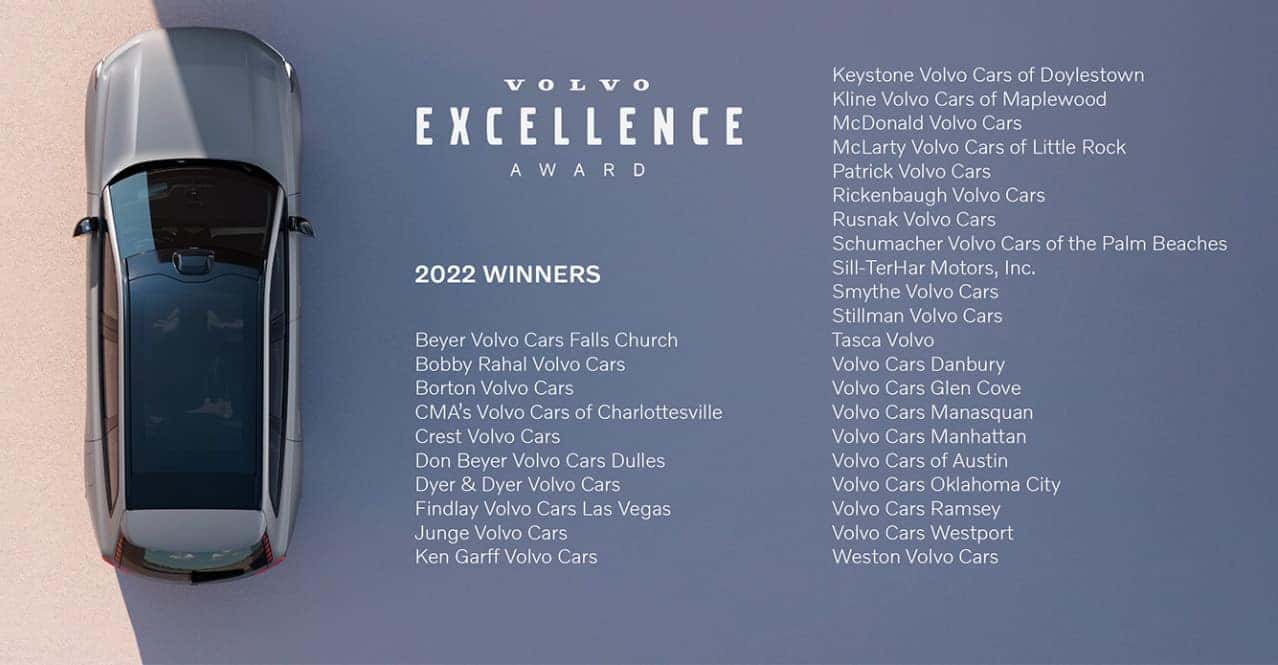 2022 Volvo Excellence Award