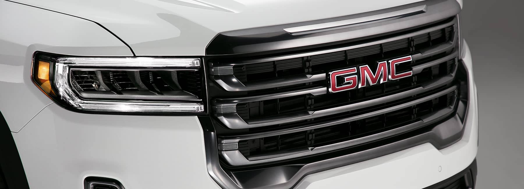 White 2020 GMC Acadia Front Grille