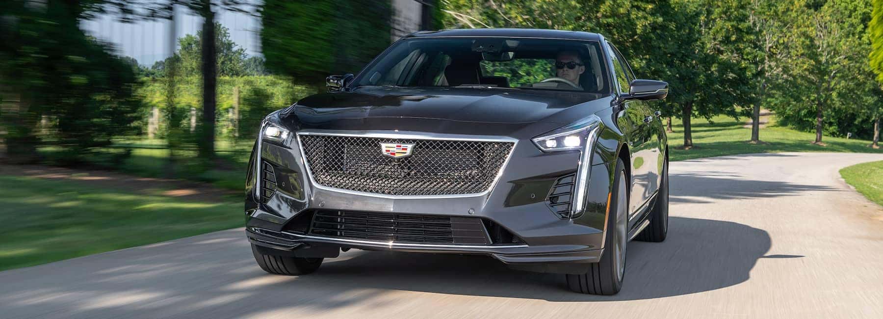 Cadillac driving