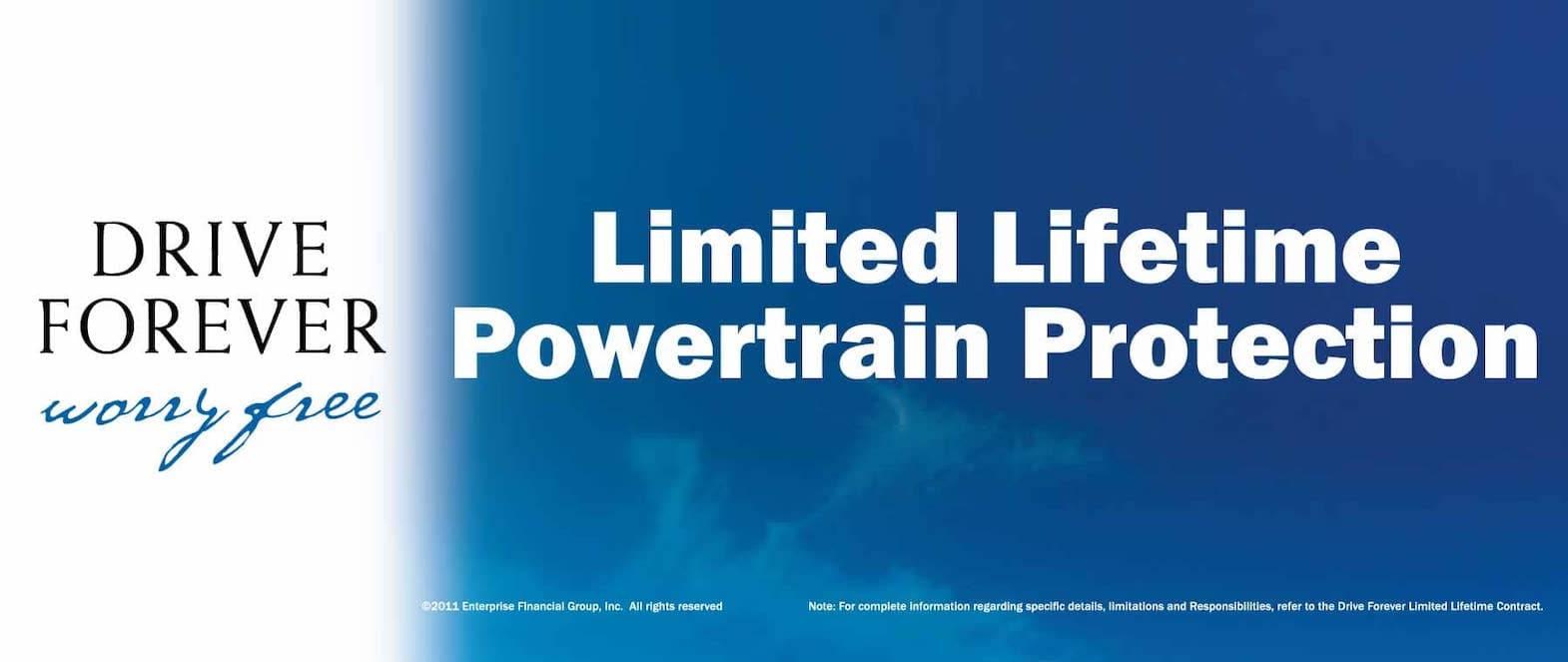 Limited Lifetime Powertrain protection