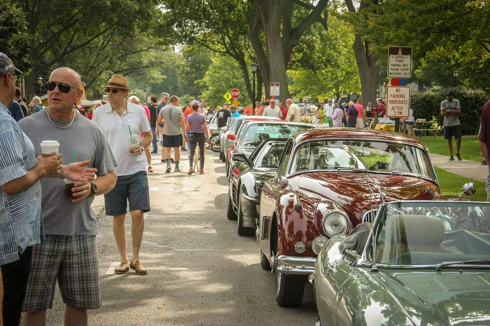 Fuelfed® Coffee & Classics® Car Gathering In Downtown Hinsdale 