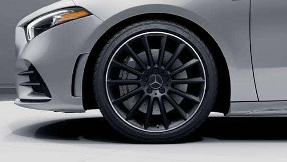 View of a Mercedes-Benz wheel