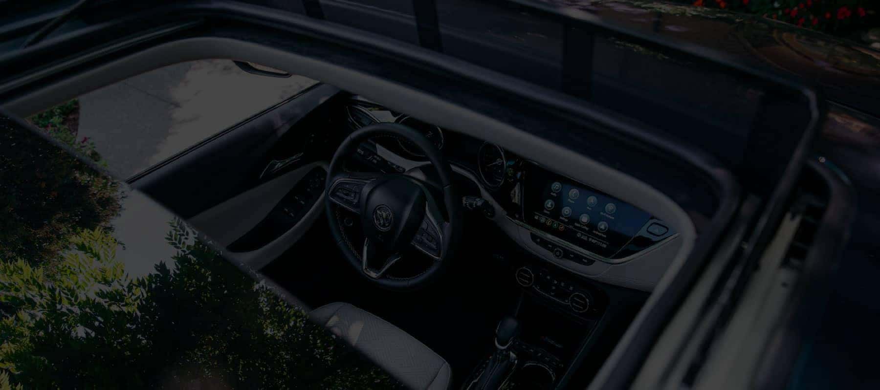 Buick interior as seen through the moonroof