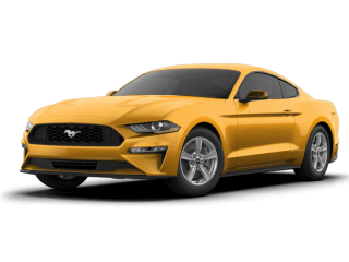 Yellow Ford Mustang