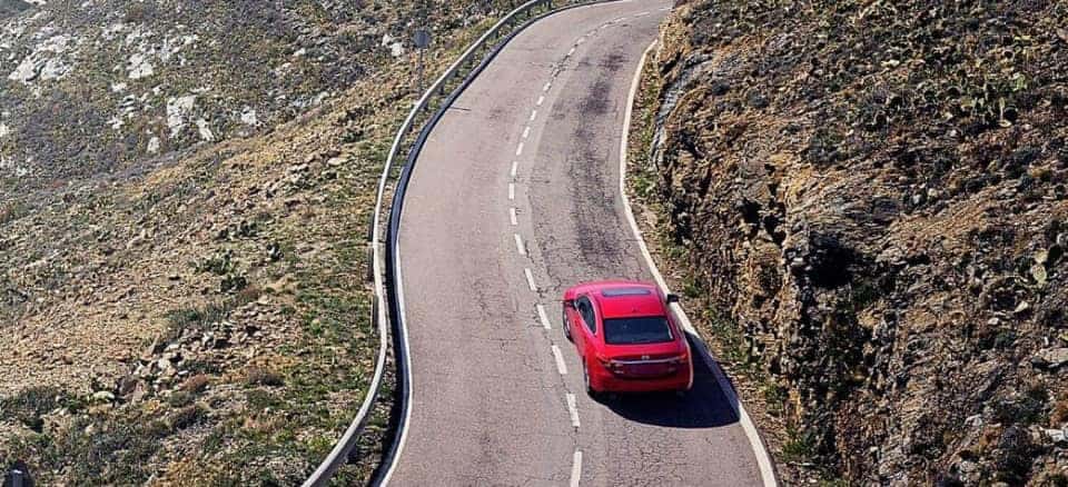 Mazda On Winding road