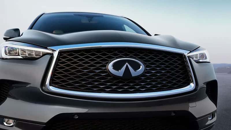 2020 QX50 Front Grill Of Parked Vehicle