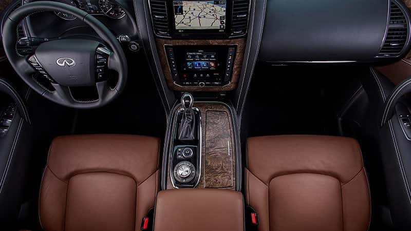 View of console