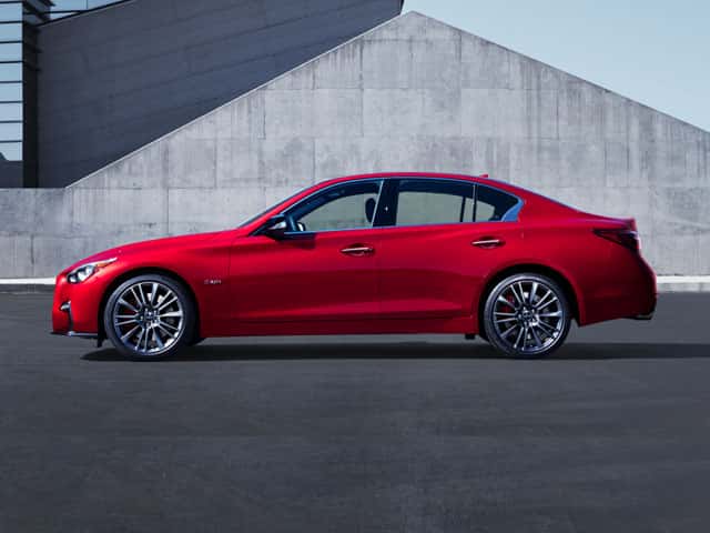 2021 Q50 Side View Of Parked Vehicle