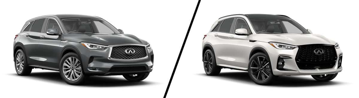 Compare the 2023 INFINITI QX50 Pure vs Sport