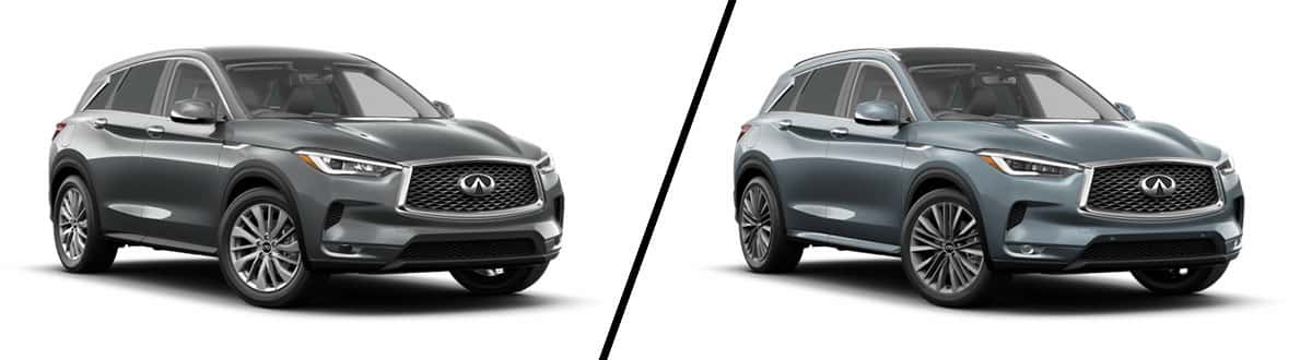 Compare the 2023 INFINITI QX50 Pure vs Sensory