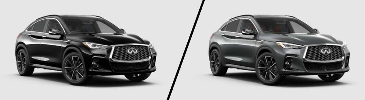 Compare the 2023 INFINITI QX55 Luxe vs Sensory