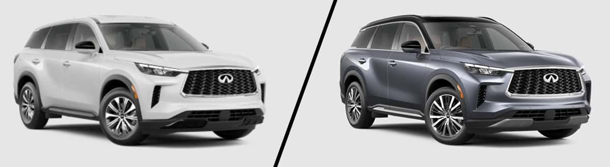 Compare the 2023 INFINITI QX60 Pure vs Autograph
