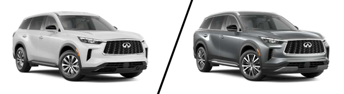 Compare the 2023 INFINITI QX60 Pure vs Sensory