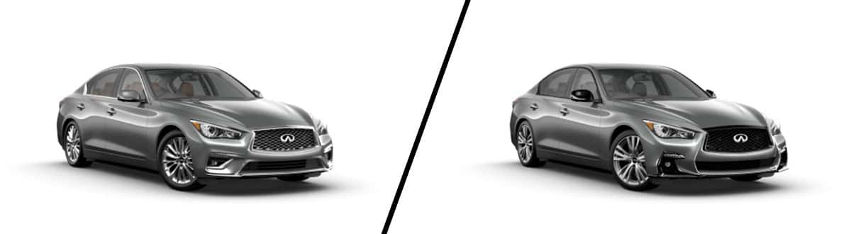 Compare the 2024 INFINITI Q50 Luxe vs Sensory - Springfield, MO