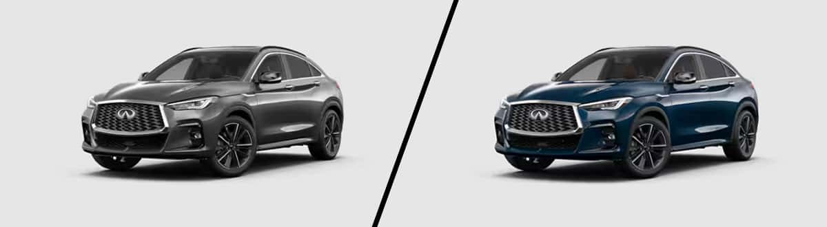 Compare the 2025 INFINITI QX55 Luxe vs Sensory - Springfield, MO