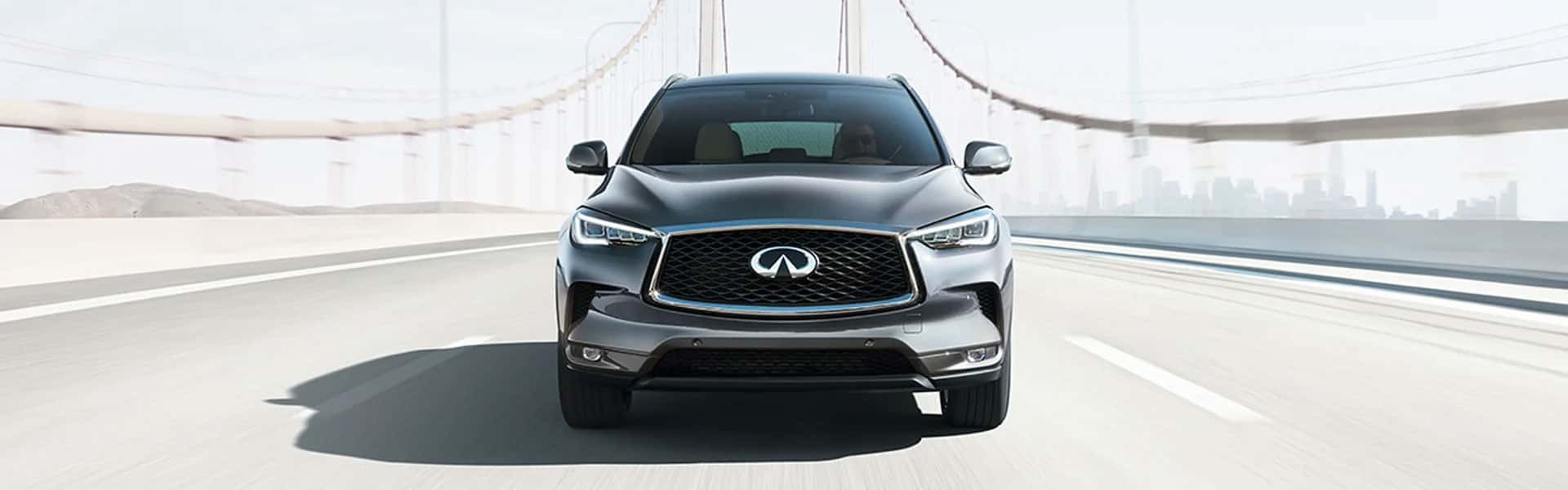 2020 QX50 Driving Across Bridge