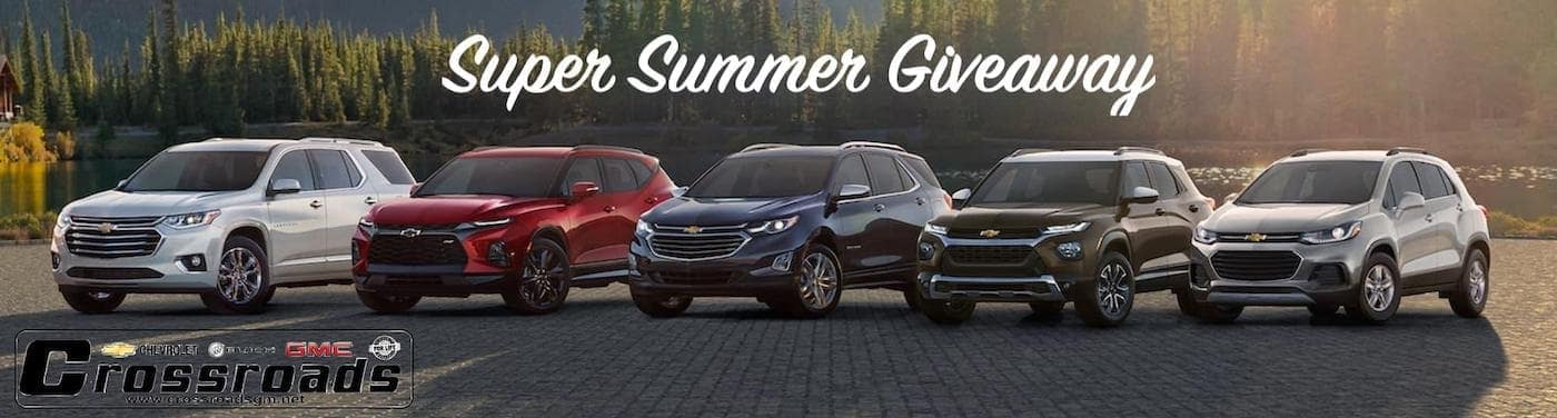 The Crossroads GM - Super Summer Giveaway banner is shown.