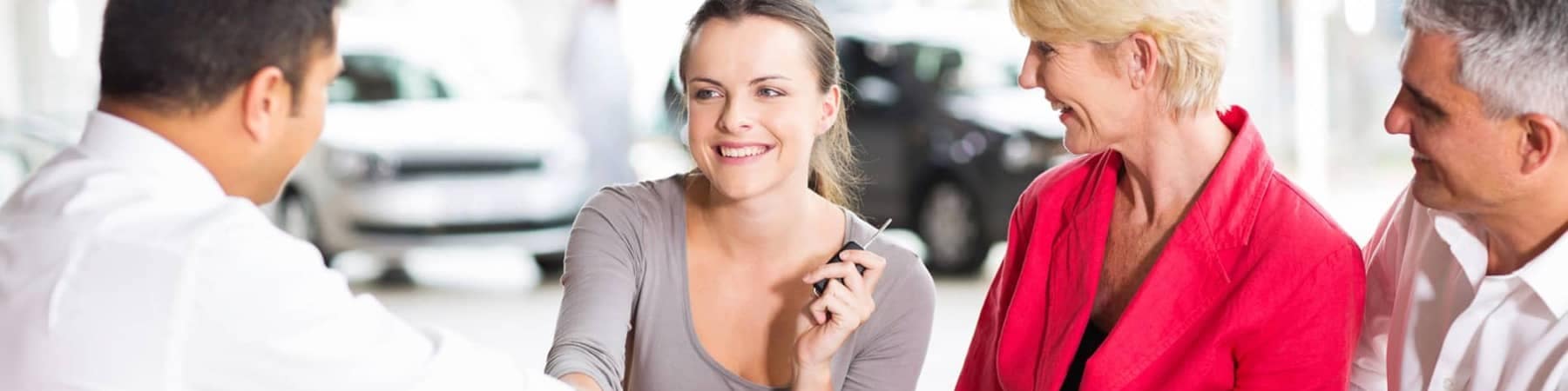 Young Woman Buying a Car