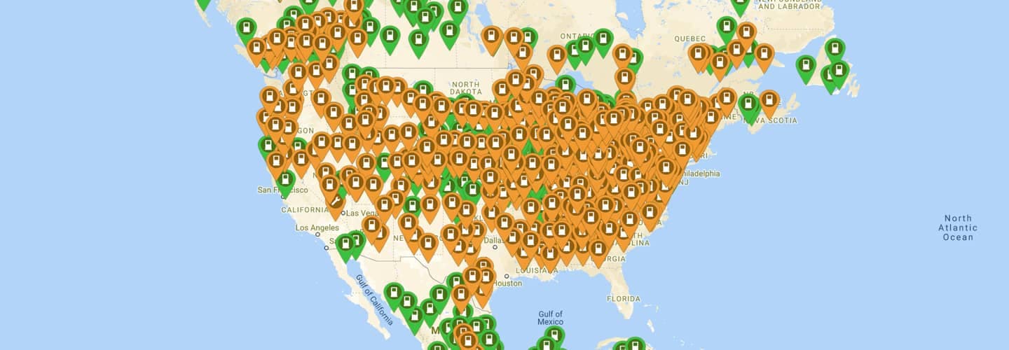 United States Electric Vehicle Charging Map