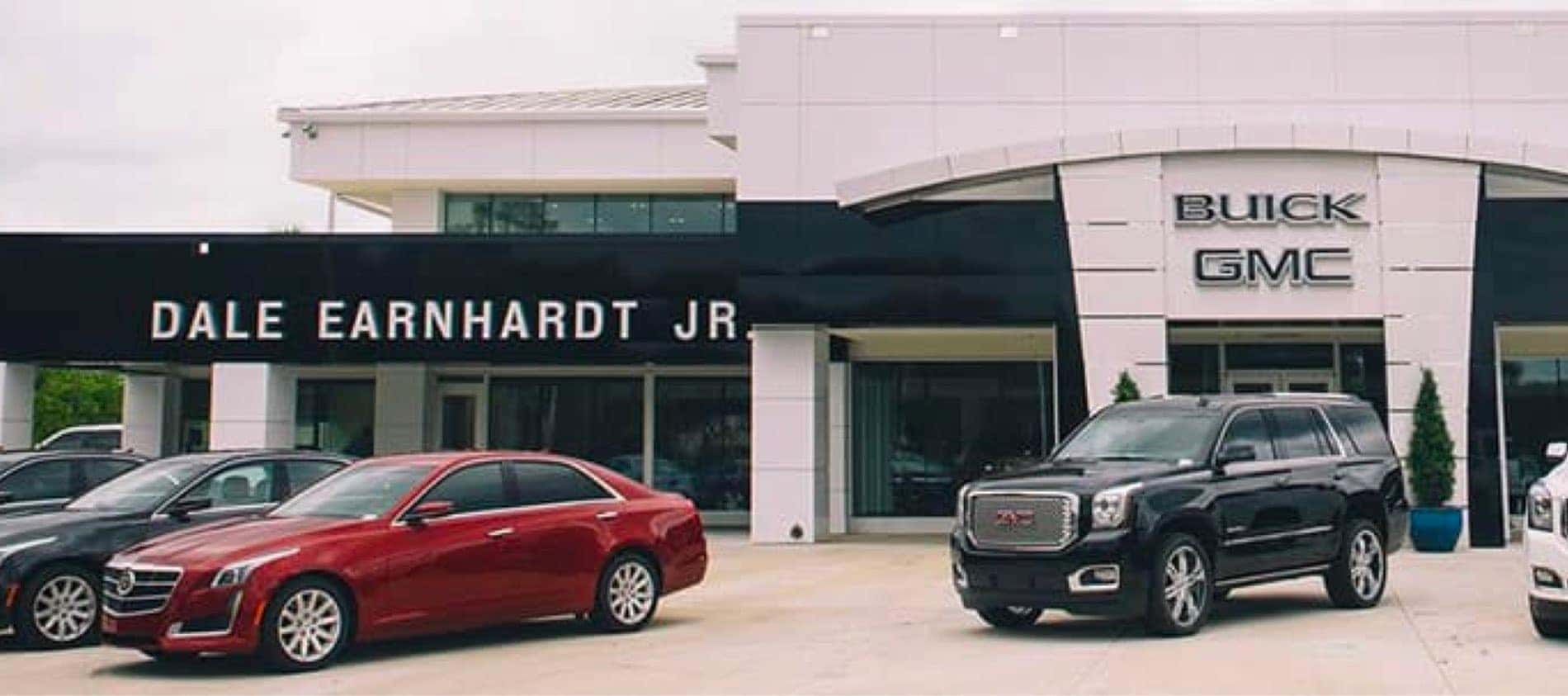 An exterior shot of a Buick GMC dealership.