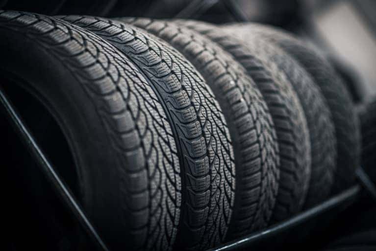 row of tires