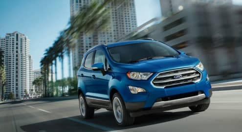 Ford EcoSport driving through city