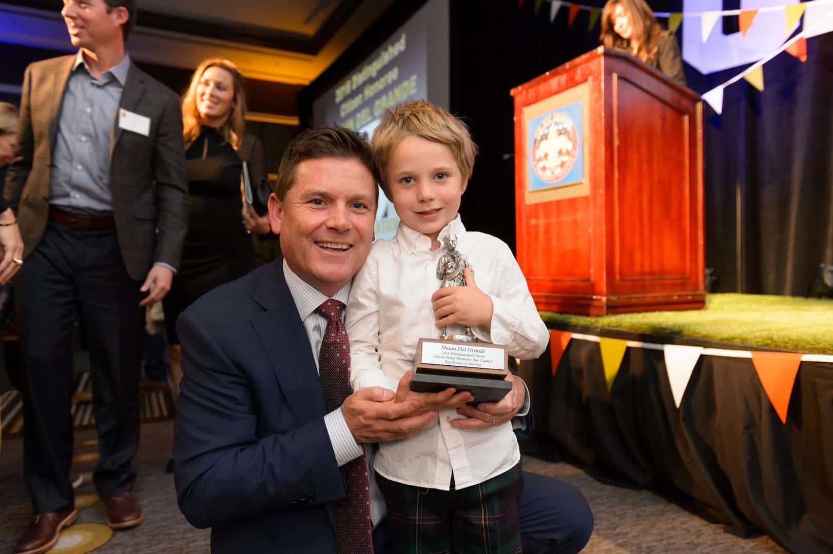 Shaun Del Grande and his son Tucker