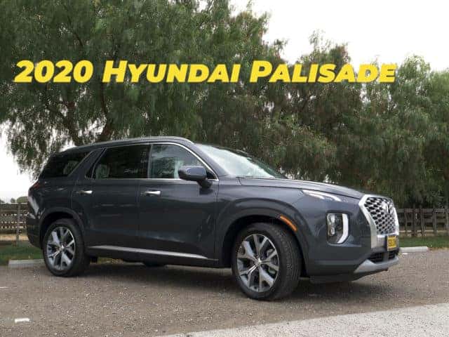 2020 Hyundai Palisade parked in front of trees