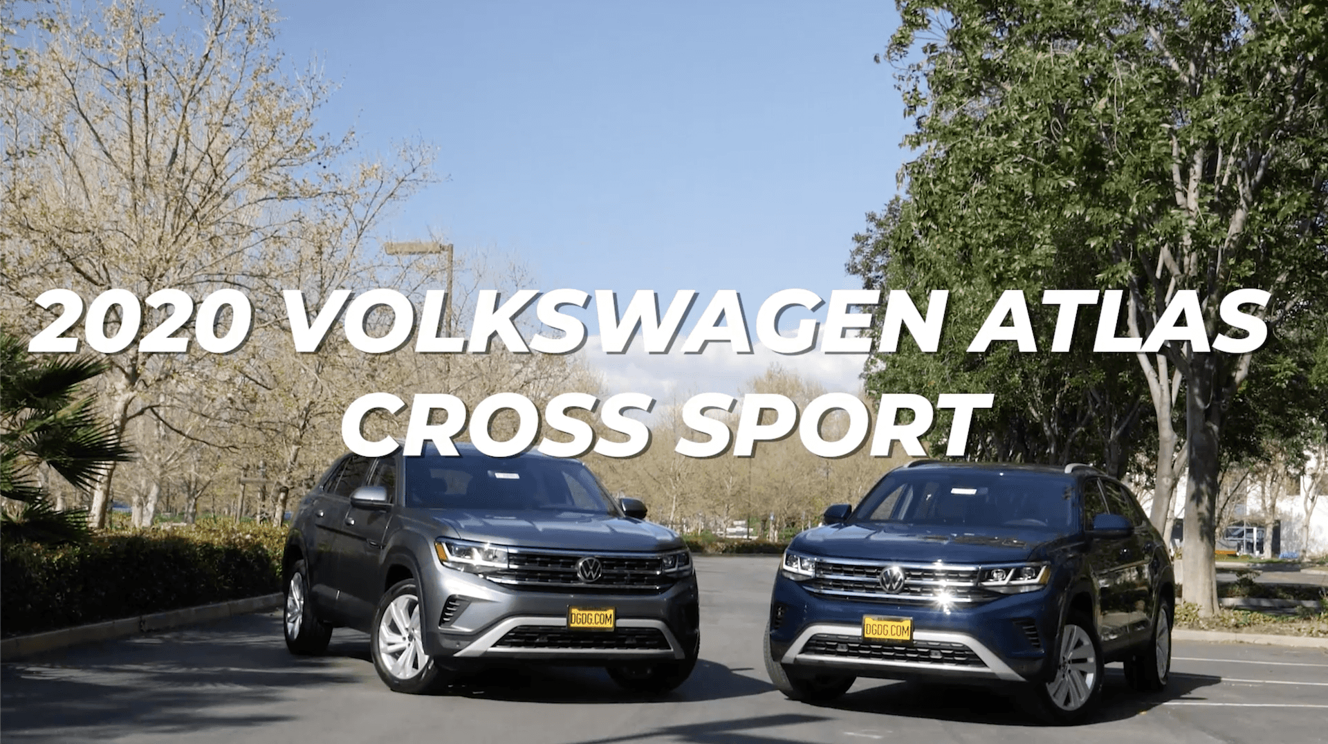 2020 Volkswagen Atlas Cross Sports parked on a parking lot.