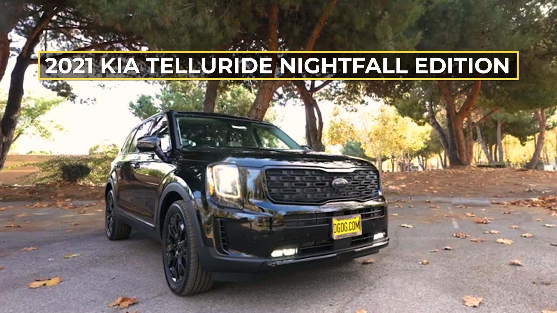 2021 Kia Telluride Nightfall Edition parked in a park