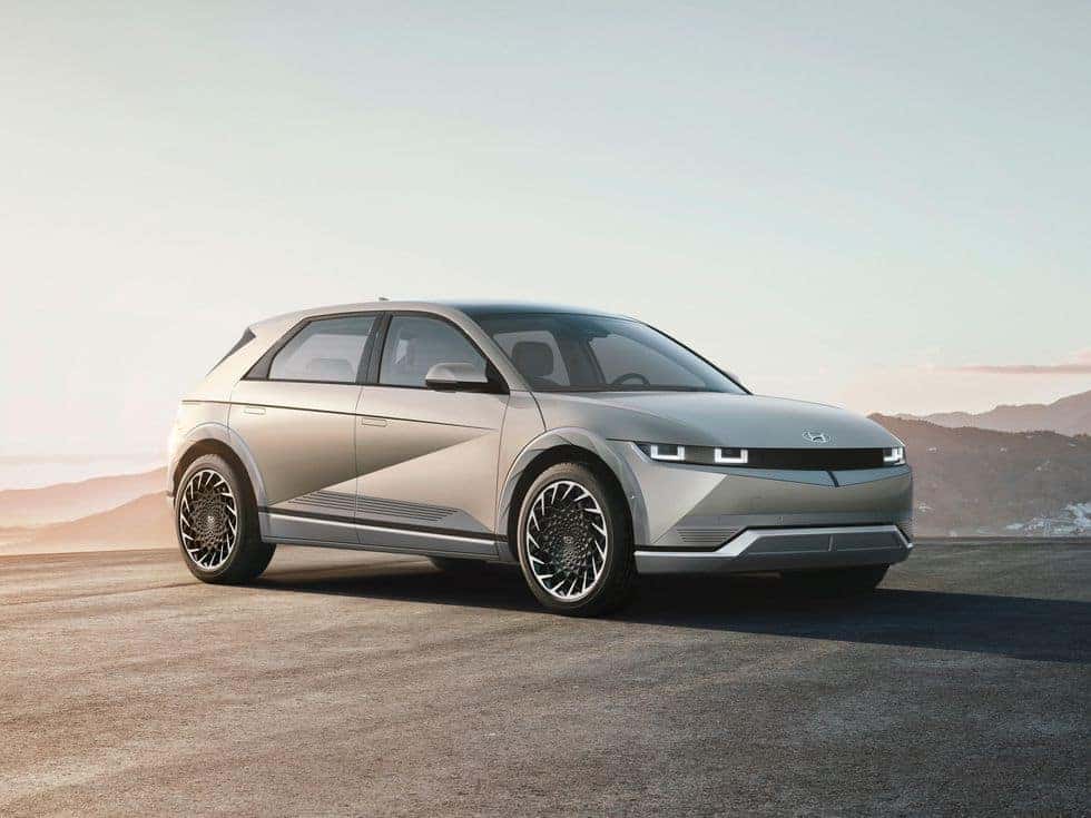 2022 Hyundai IONIQ 5 parked in an open field