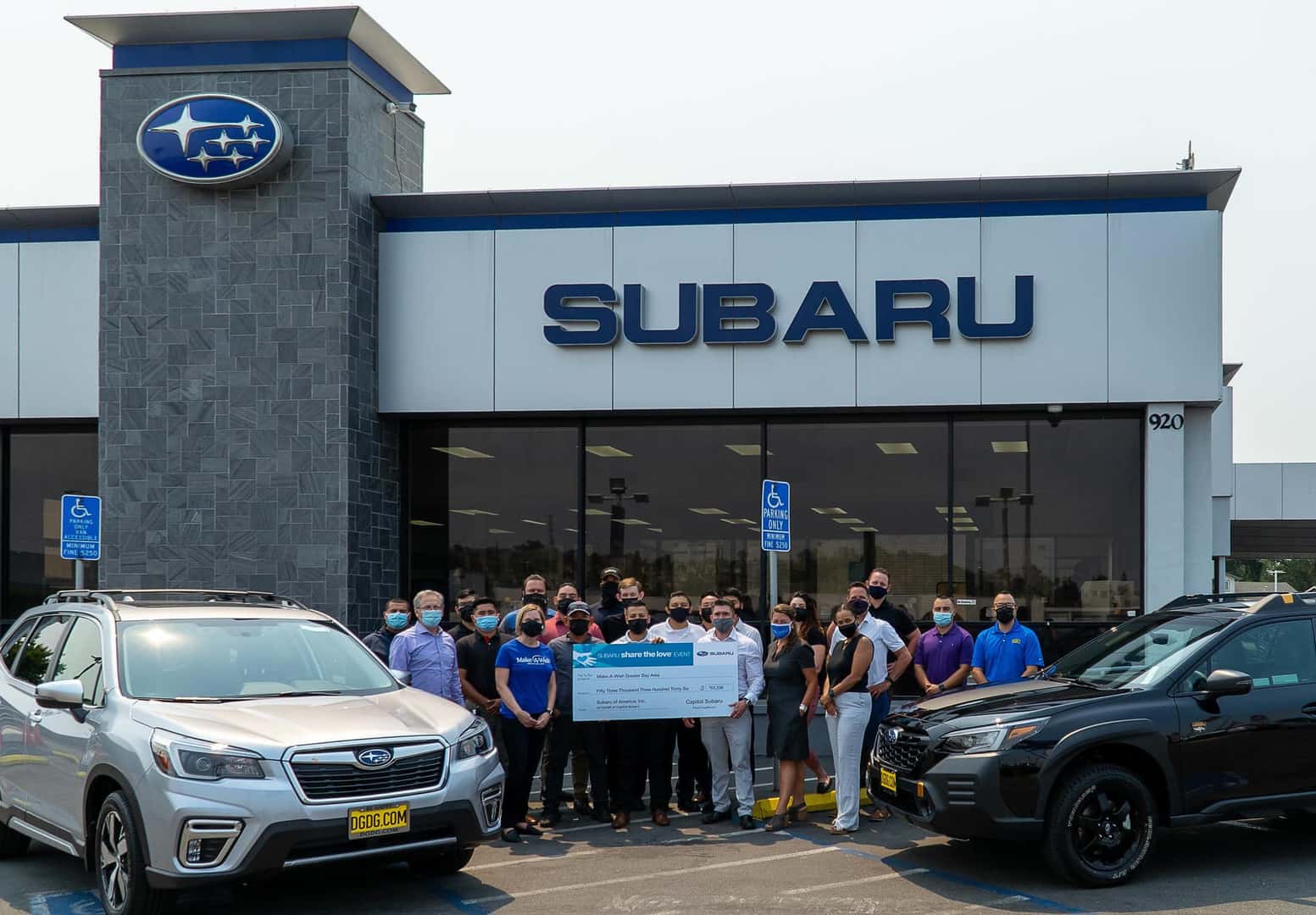 DGDG Subaru donates to Make-A-Wish Greater Bay Area
