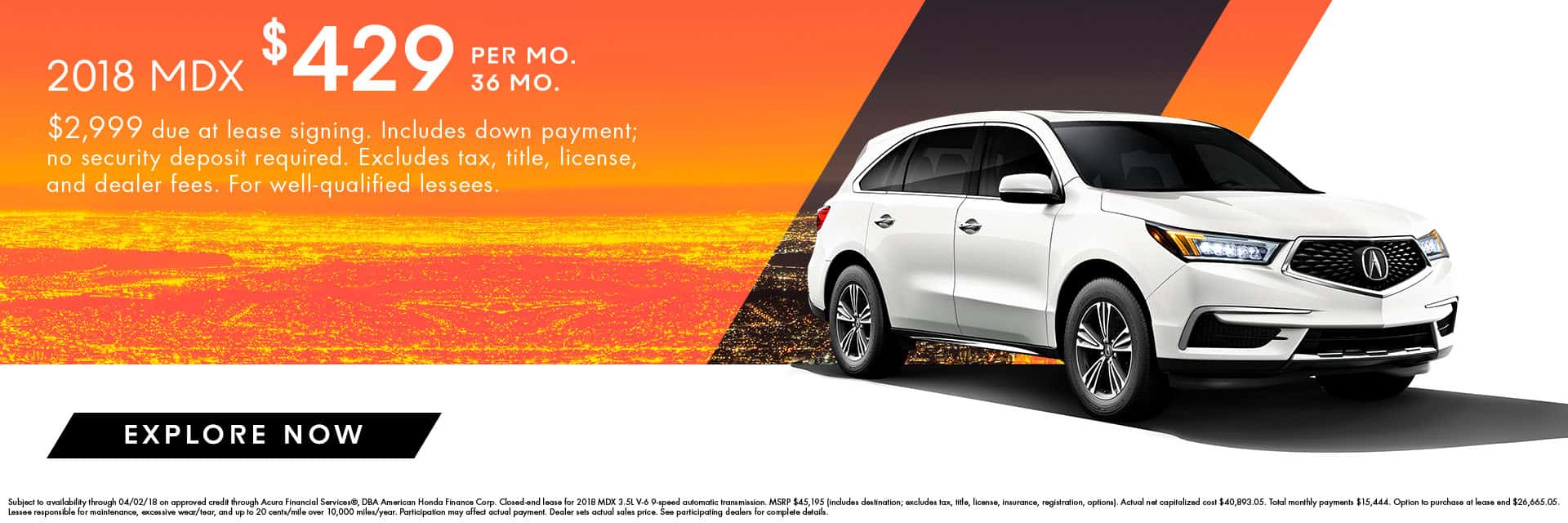 Acura deals august 2018
