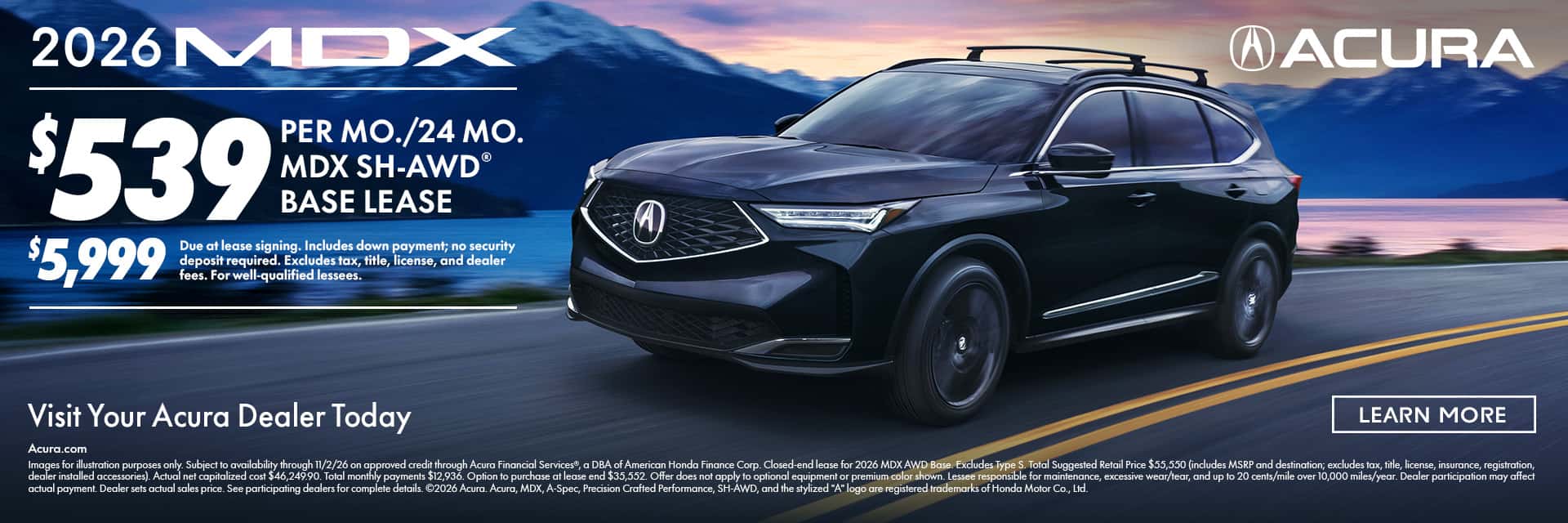 MDX $539 Lease