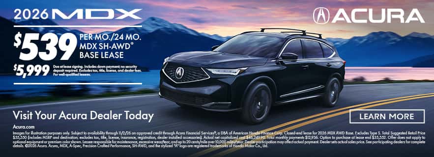 MDX $539 Lease