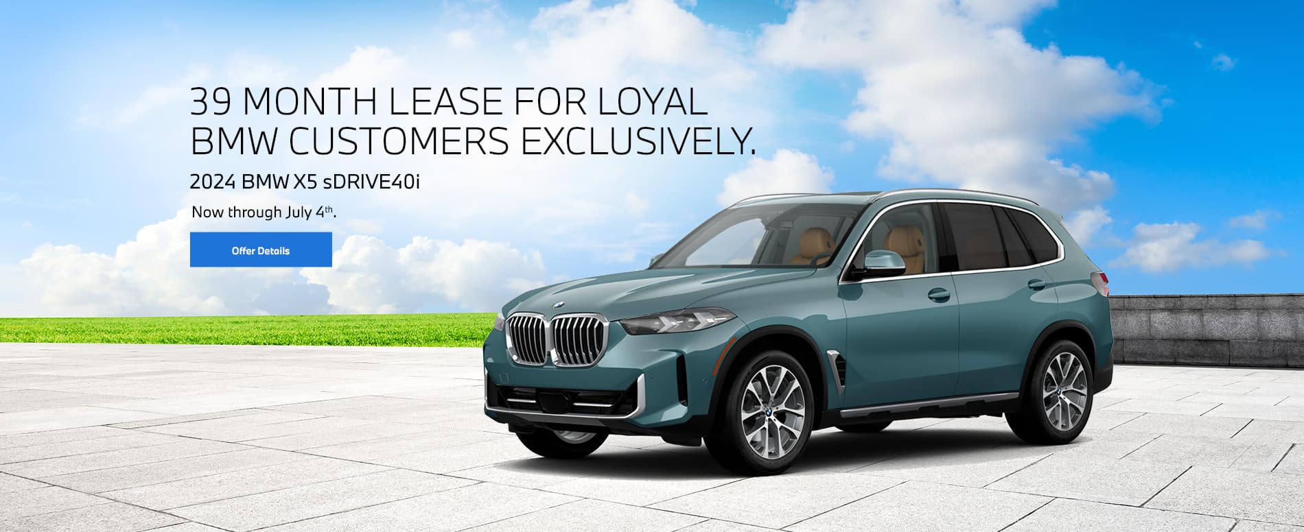 39 month lease for loyal BMW customers exclusively