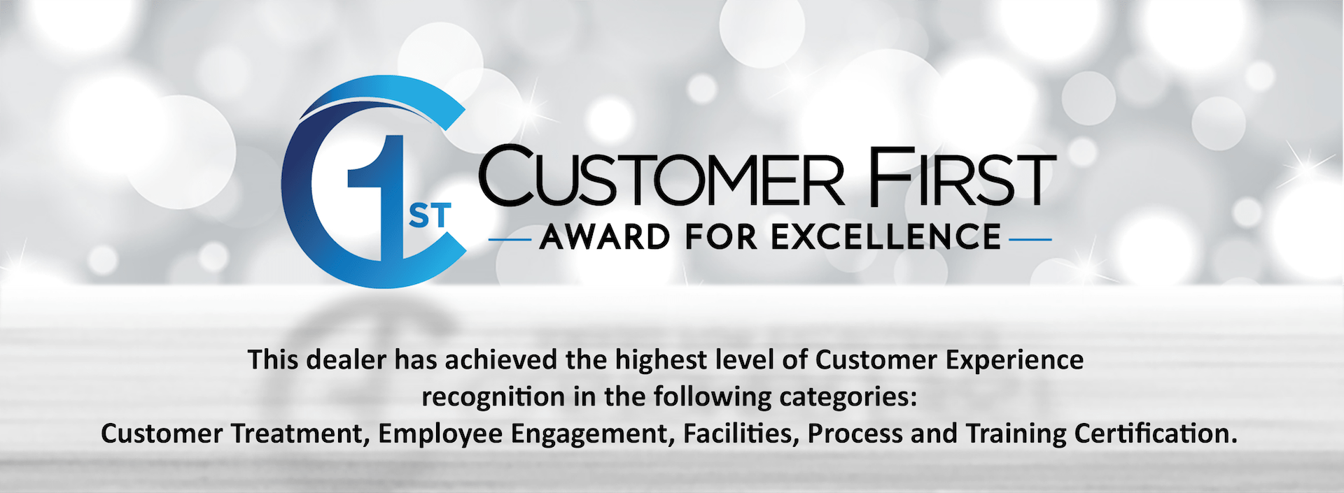 Customer First Award for Excellence