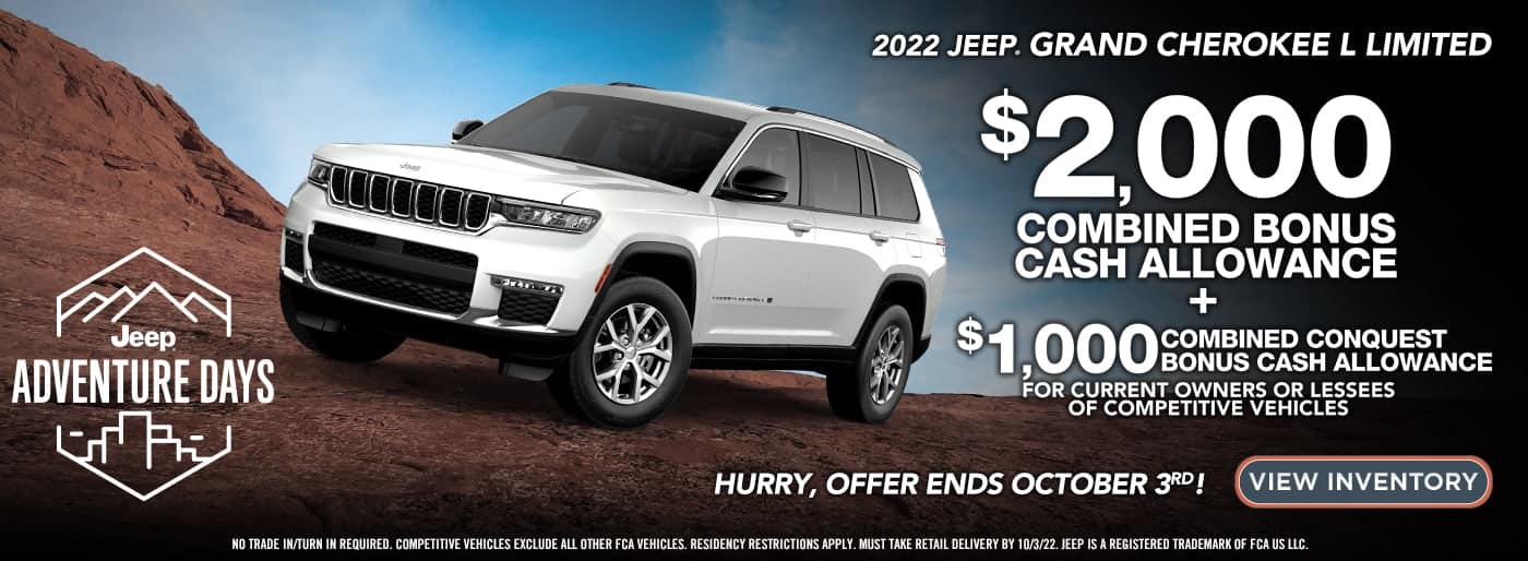 2022 Jeep Grand Cherokee cash back