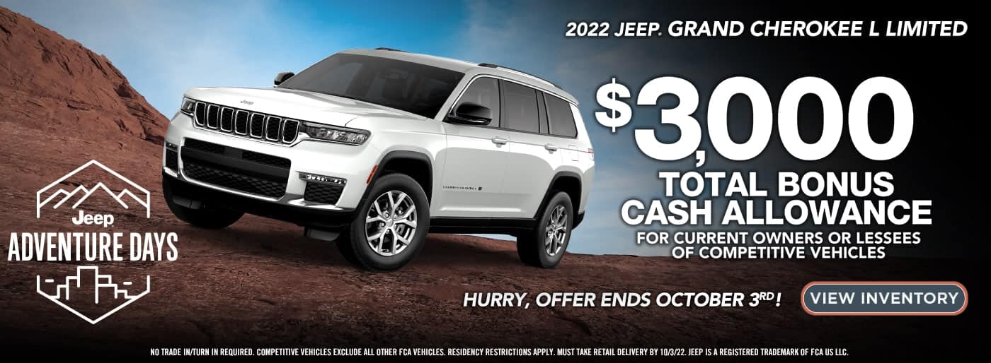 2022 Jeep Grand Cherokee cash back