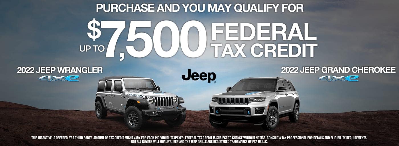 Jeep $7,500 Federal Tax Credit