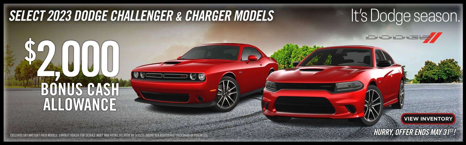 Dodge Charger & Challenger offer