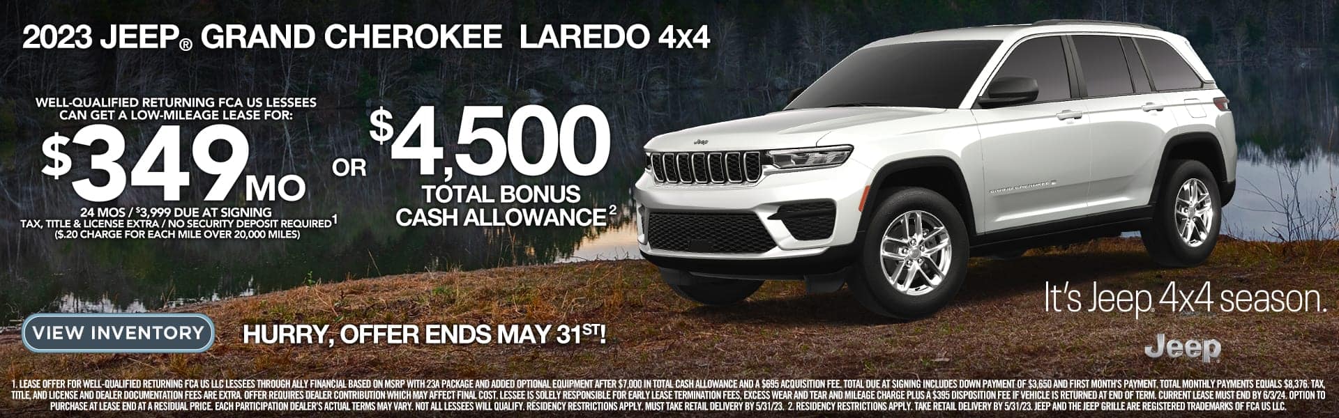 2023 Jeep Grand Cherokee offer