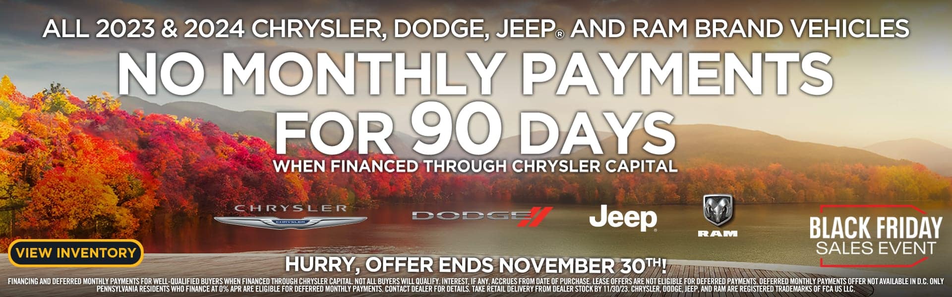 No monthly payments for 90 days